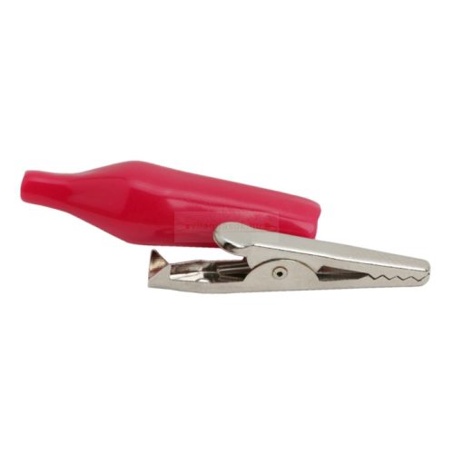 Akkumulátor csipesz 35mm Piros