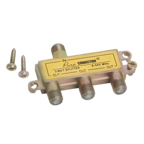 F splitter koax elosztó 3-as