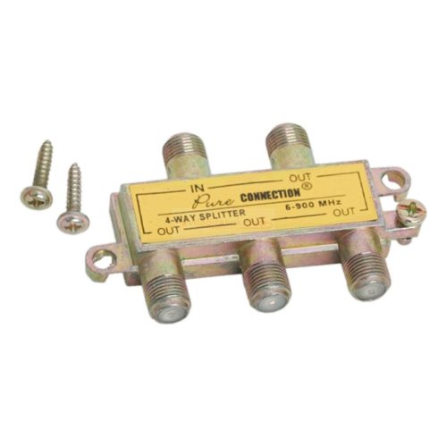 F splitter koax elosztó 4-es