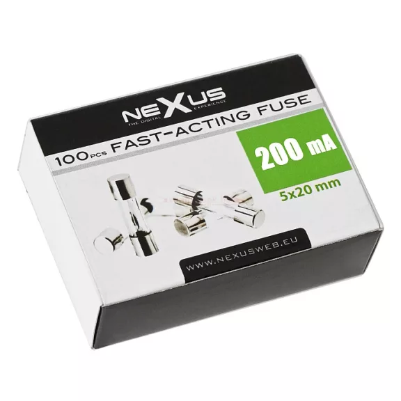 Gyors biztosíték 5x20mm 200mA