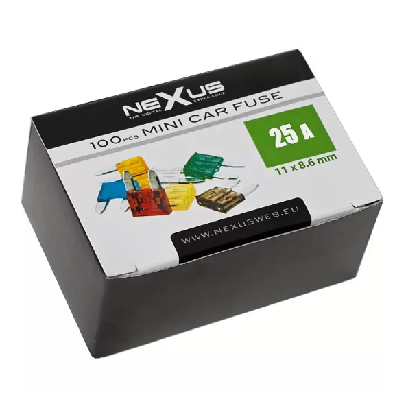 Mini késes biztosíték 25A