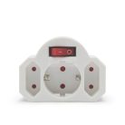 3-as fali elosztó - kapcsolóval