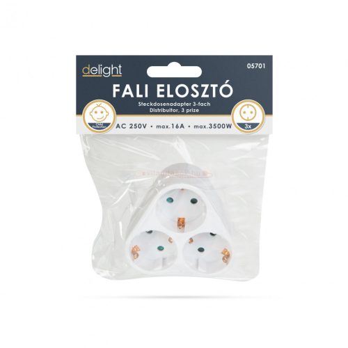 3-as fali elosztó - földelt