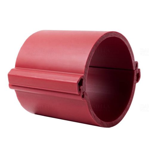 Kopos Kopohalf osztott védőcső 160mm 750N halogénmentes PVC piros 3m/szál