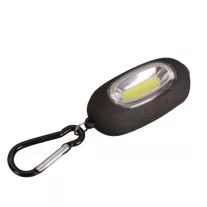 Elemes LED kézi lámpa mágnessel és karabinerrel fekete