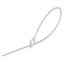 Gyöngyös nyitható kábelkötegelő 100×1,2mm, natúr