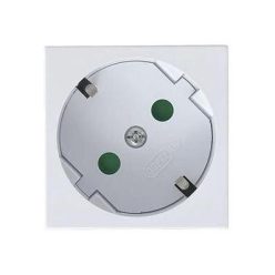 Földelt dugalj gyermekvédős MV45 2 modul fehér