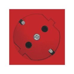 Földelt dugalj MV45 2 modul piros