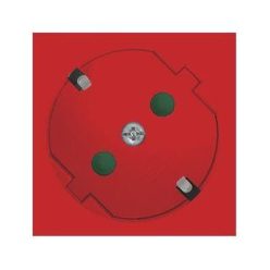 Földelt dugalj gyermekvédős MV45 2 modul piros