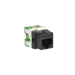 Számítógép csatlakozó RJ45 Cat5E MV45 1 modul fekete