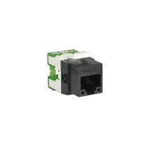 Számítógép csatlakozó RJ45 Cat6 MV45 1 modul fekete