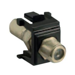 TV csatlakozó végzáró MV45 1 modul fekete