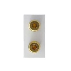 Hangszóró csatlakozó MV45 1 modul fehér