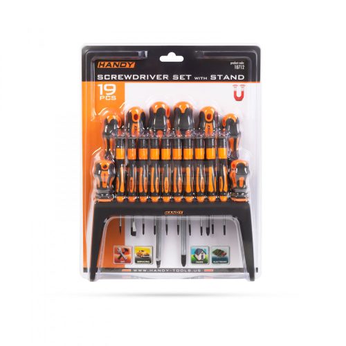 18 db-os csavarhúzó készlet tárolóval