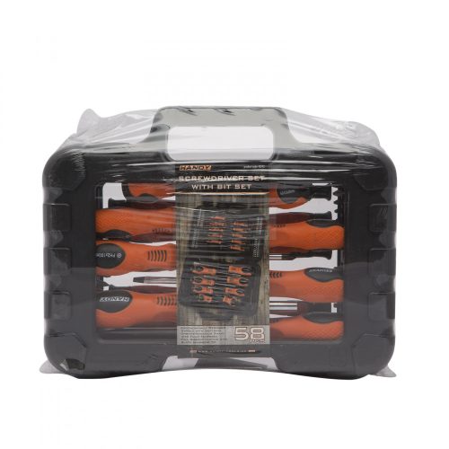 58 db-os csavarhúzó készlet táskában 10742