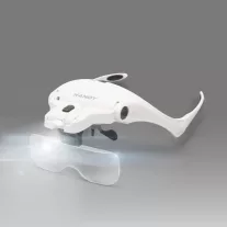 Fejpántos nagyító LED világítással + lencse szett