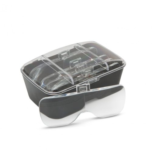 Fejpántos nagyító dupla lencsés LED világítással + lencse szett