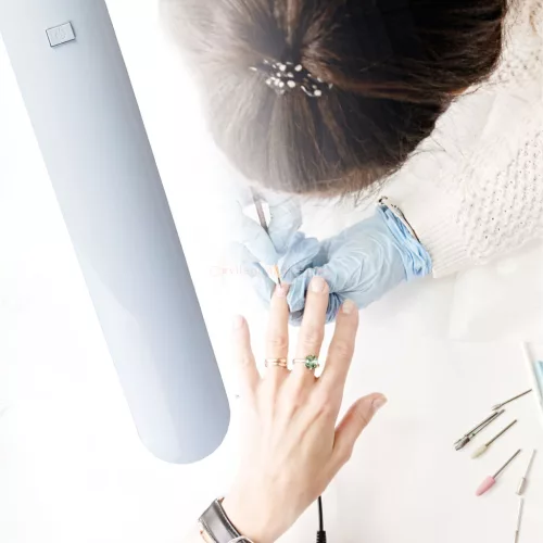 Fényerőszabályozható asztali LED lámpa fehér 14W  1350Lm