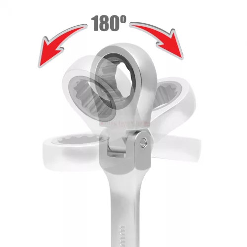 Racsnis csillag-villáskulcs készlet - 8,10,13,14,15,17,19, 21 mm - flexibilis fejjel