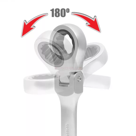 Racsnis csillag-villáskulcs készlet - 8,10,13,14,15,17,19, 21 mm - flexibilis fejjel