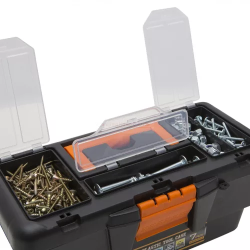 Műanyag szerszámtartó láda 320x180x150