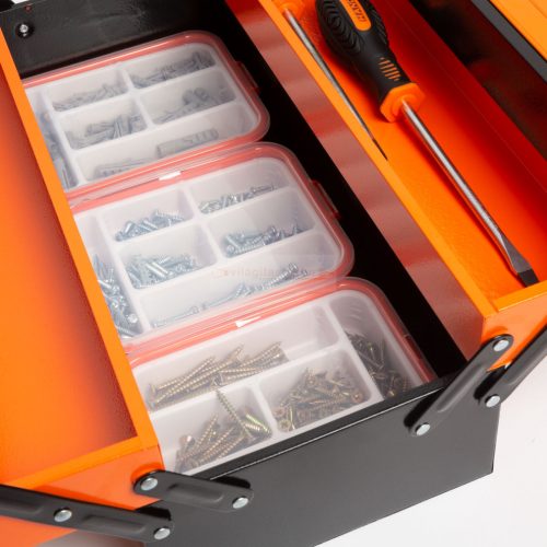 Fém szerszámosláda - szétnyitható -