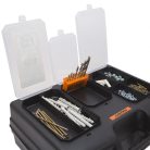 2 az 1-ben műanyag fúró + alkatrész tároló táska