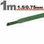 Zsugorcső 1,5mm/0,75mm zöld