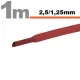 Zsugorcső 2,5mm/1,25mm piros