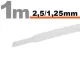 Zsugorcső 2,5mm/1,25mm fehér