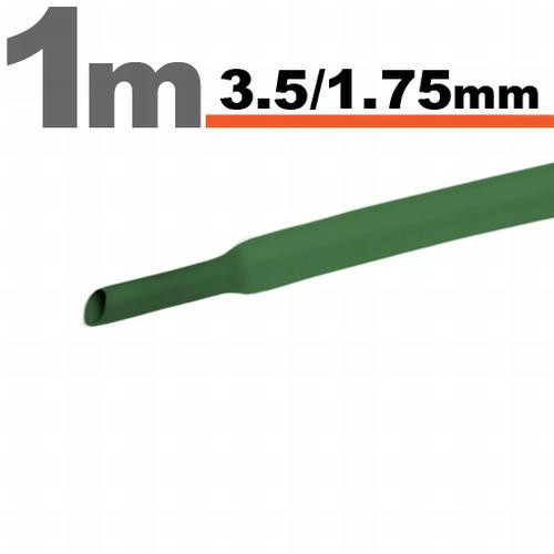 Zsugorcső 3,5mm/1,75mm zöld
