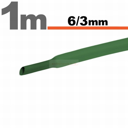Zsugorcső 6mm/3mm zöld