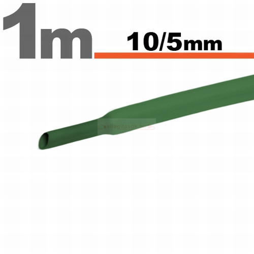 Zsugorcső 10mm/5mm zöld