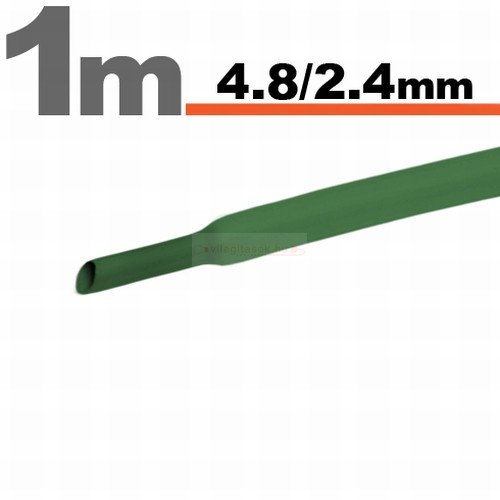 Zsugorcső 4,8mm/2,4mm zöld