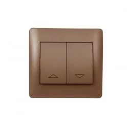 Rhyme redőny kapcsoló Kávé metál