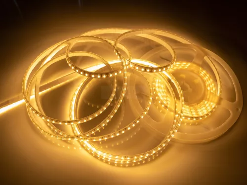 Led szalag SMD3528 7,2W/m 120 led/m kültéri meleg fehér 5m dekor