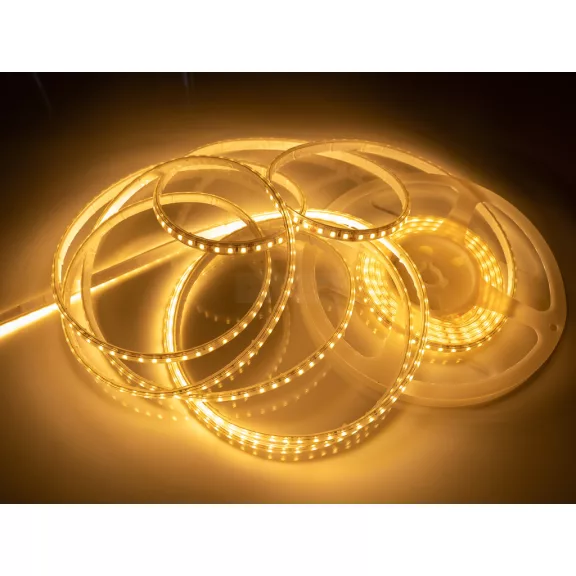 Led szalag SMD3528 7,2W/m 120 led/m kültéri meleg fehér 5m dekor