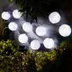 Szolár lampion 10db lampion, hideg fehér 3,7 m