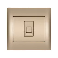 Rhyme egyes telefon aljzat RJ11 Pezsgő metál