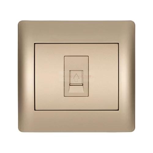 Rhyme egyes telefon aljzat RJ11 Pezsgő metál