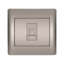 Rhyme egyes telefon aljzat RJ11 Szürke metál