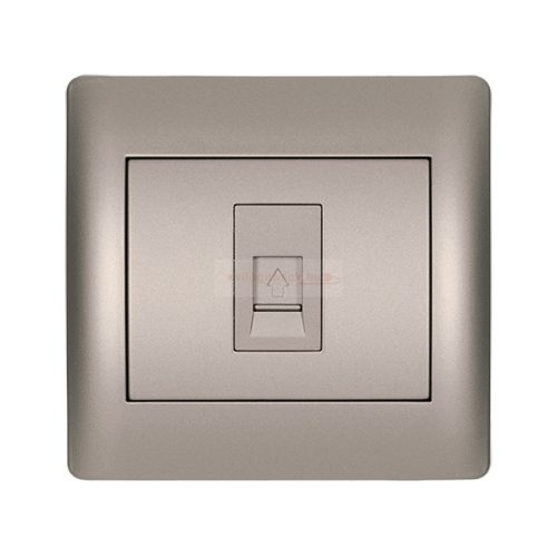 Rhyme egyes telefon aljzat RJ11 Szürke metál