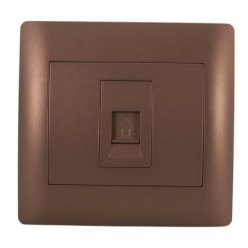 Rhyme egyes telefon aljzat RJ11 Kávé metál