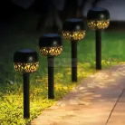 Leszúrható szolár lámpa - 1 melegfehér LED - 8 x 8 x 38 cm