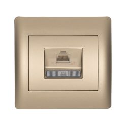 Rhyme egyes számítógép aljzat RJ45 Pezsgő metál