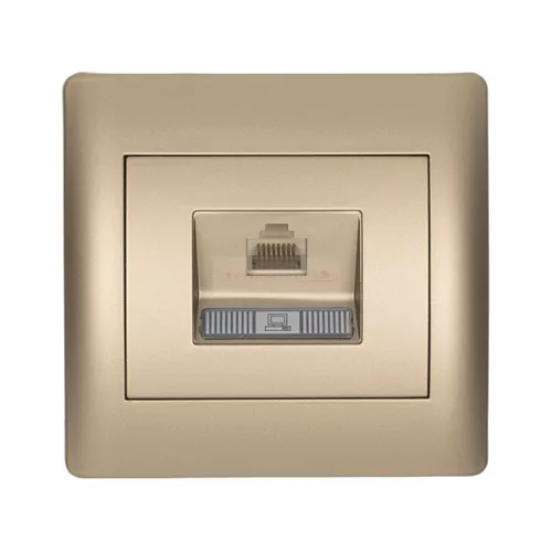 Rhyme egyes számítógép aljzat RJ45 Pezsgő metál