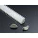 Alumínium profil LED szalaghoz eloxált Lumines C típus félig átlátszó