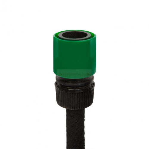 Gyöngyözőcső gyorscsatlakozókkal, 20 m - fekete