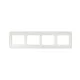 Rhyme vízszintes négyes keret Fehér metál
