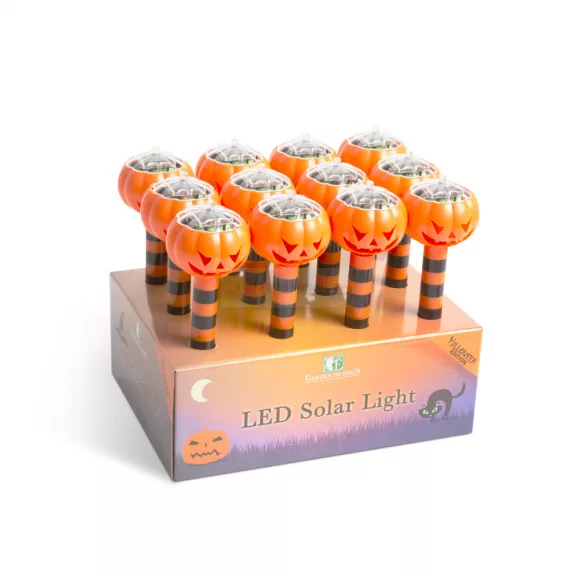 Led-es szolár lámpa - töklámpás